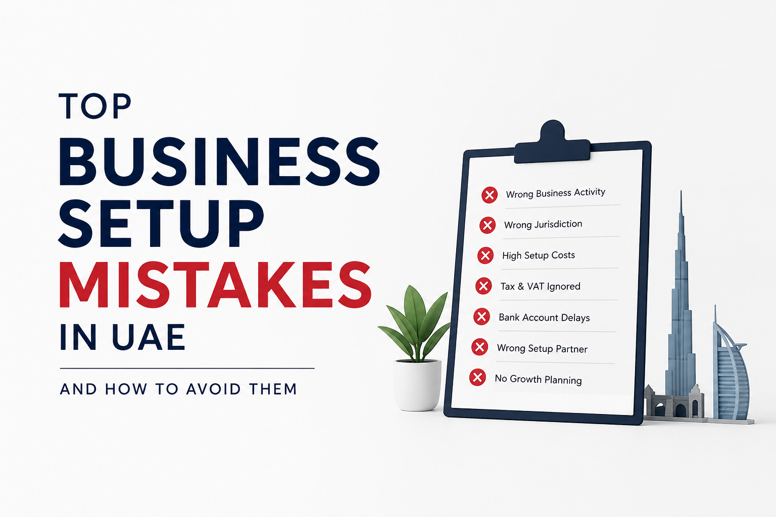 Business Setup Mistakes in UAE | 7 Costly Errors to Avoid